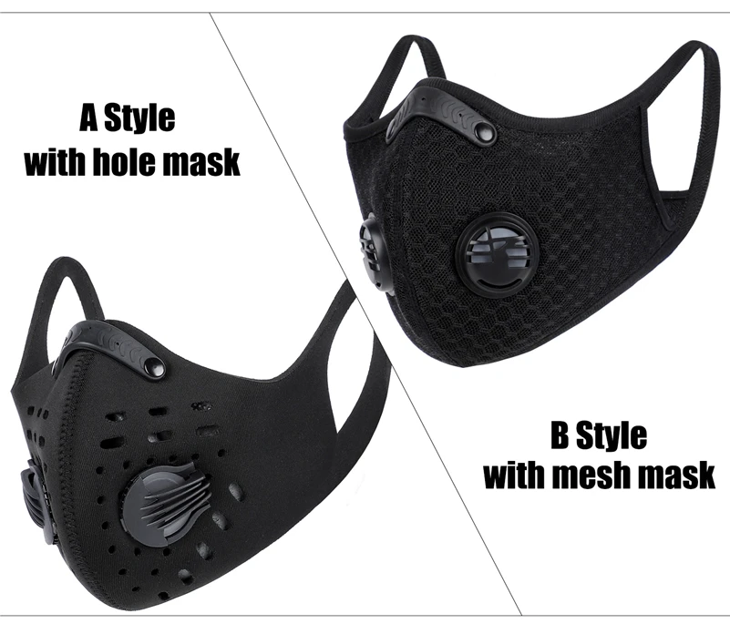 BestBuySale Face Mask USA Sports/Cycling Face Mask with Activated Carbon Filter and Exhalation Valves
