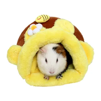 

Lovely Warm Small Animal Bed House Hamster Chinchilla Rabbit Nest Cages Hedgehog Pet House Cashmere Squirrel Sleeping Nest