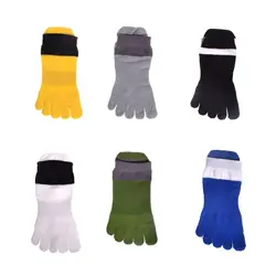 Men Mesh Meias Five Finger Toe Socks Cotton Polyester Spring Funny Socks calcetines hombre