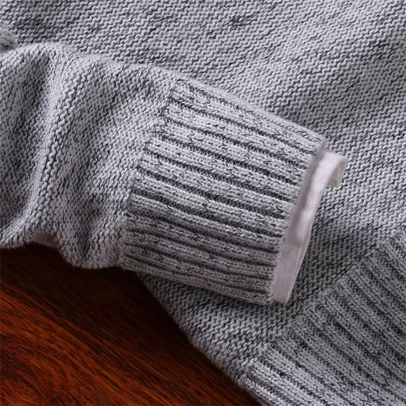 MuLs Brand Crew-Neck Sweater Men Pullover Autumn Winter Thick knit Stripe Male Sweater Jumpers Cotton O Man knitwear 2019 Spirng 9