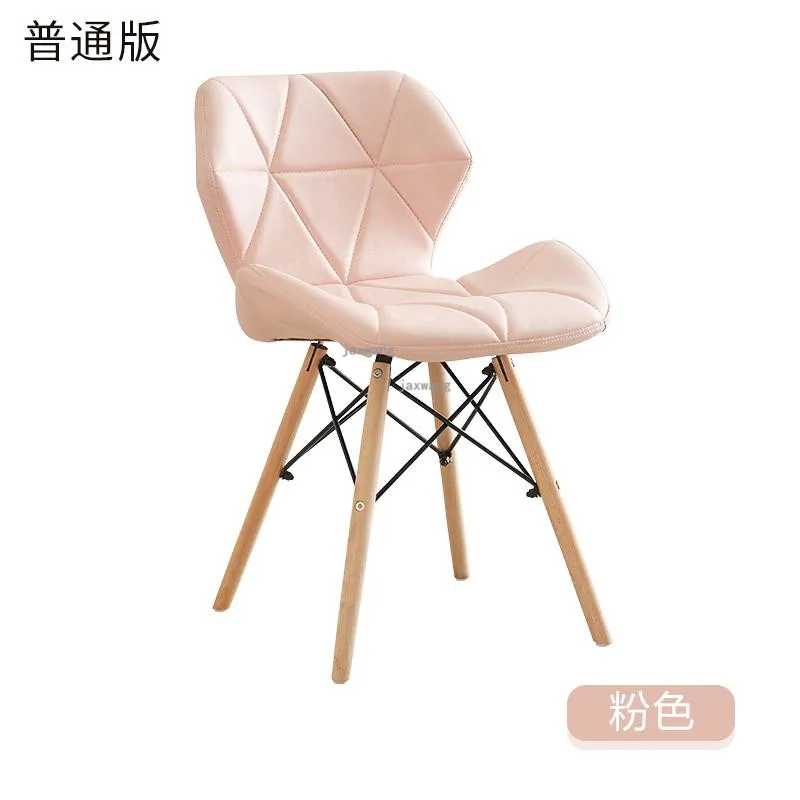 Декоративный современный минималистичный белый стул, креативный офисный стул, домашний компьютерный стул для учебы, спинка для взрослых, скандинавский обеденный стул - Цвет: A