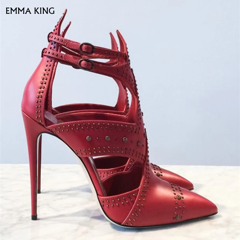 Emma king/Новинка пикантные летние туфли лодочки на шпильке с острым носком и