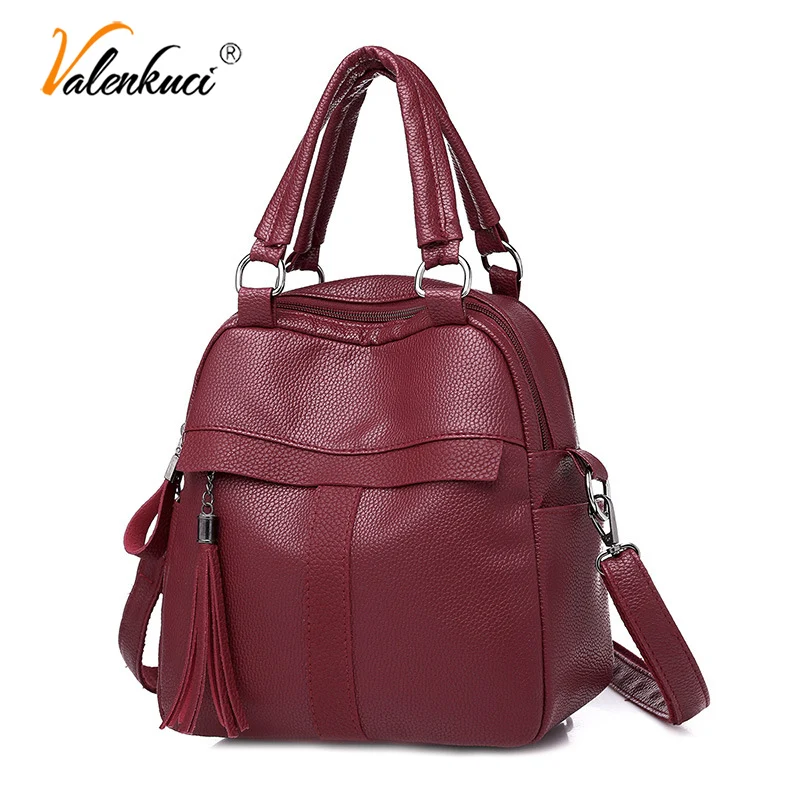 Valenkuci новые летние женские женский рюкзак backbag Мода кисточкой рюкзаки для женщин