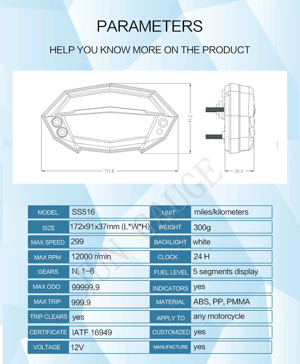 SS528 PARAMETER