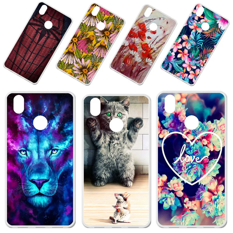 

Phone Case For TP-Link Neffos C7 Cases Silicone Animal Flower Bumper On For TP-Link Neffos Y7 TP910A TP910C Cover Fundas Coque