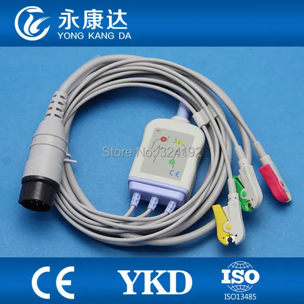 

for Nihon Kohden OEC-6102A ECG Cable with 3 lead IEC .Clip