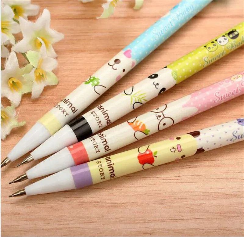 Механический карандаш с милым Кроликом, 1 шт., 0,7 мм, сменный свинец, автоматическая ручка, Kawaii, карандаш для школы, канцелярские принадлежности, принадлежности для письма