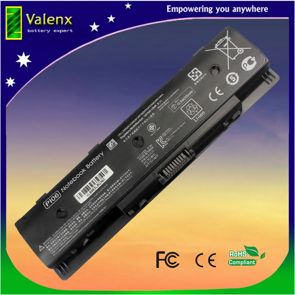 

laptop battery PI06 for HP envy 15 15T 17 Touchsmart M7-J010DX hstnn-yb40 PI06 710417-001 709988-421, 709988-541, HSTNN-LB4N