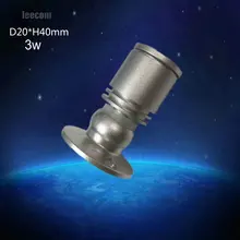 20 шт./лот мини светодиодная лампа Кабинет свет лампы 3 Вт высокой мощности Мощность Led белое свечение, теплое белое свечение, Dc12v Освещение в помещении