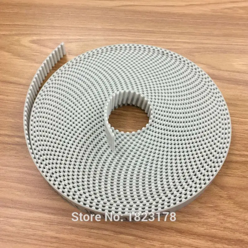 

High Quality 2meters T5 PU open belt T5 timing belt T5 16MM white Polyurethane with steel core belt width 16mm