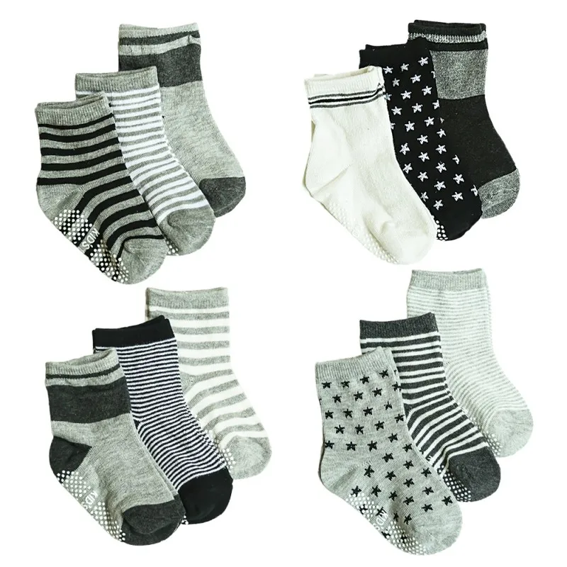 

24 pieces/lot=12pair Cotton Baby Socks Newborn Floor Socks Girl Boy Short Socks cashmere
