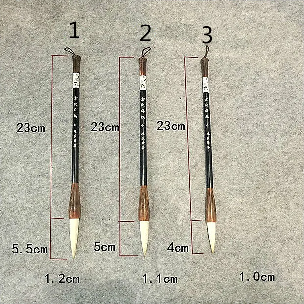 Ручной работы несколько волосков традиционной китайской каллиграфии ручка начинающих живопись практика щетки подходят для школьные