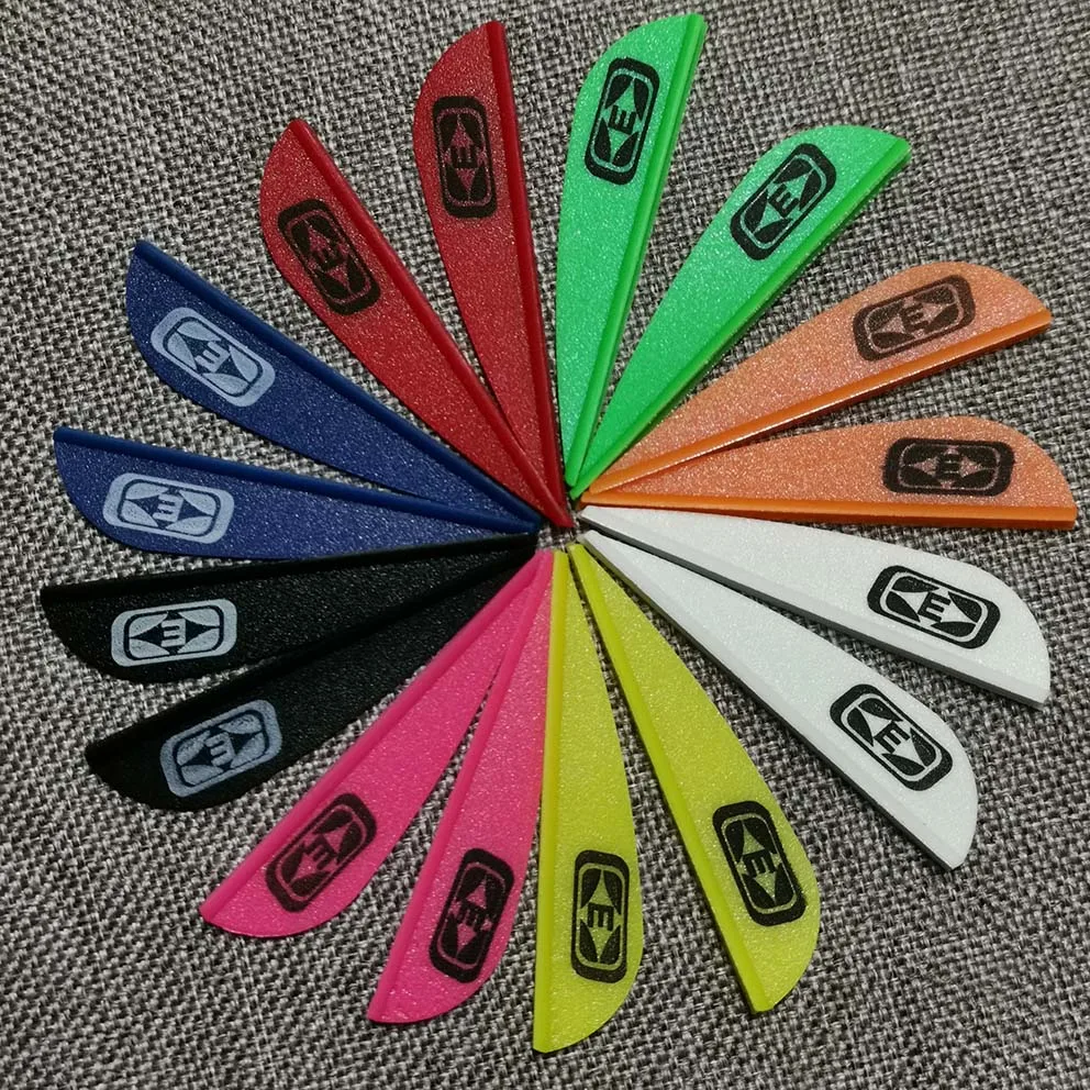 

60pcs 1.75 inch Arrow Feather Plastic Vans plumage For Arrow Archery DIY Arrow Accessory