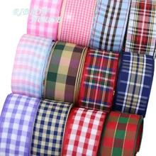 5 yards lot 25mm Scotish Ribbon Wholesale Lovely gift packing Christmas Ribbons