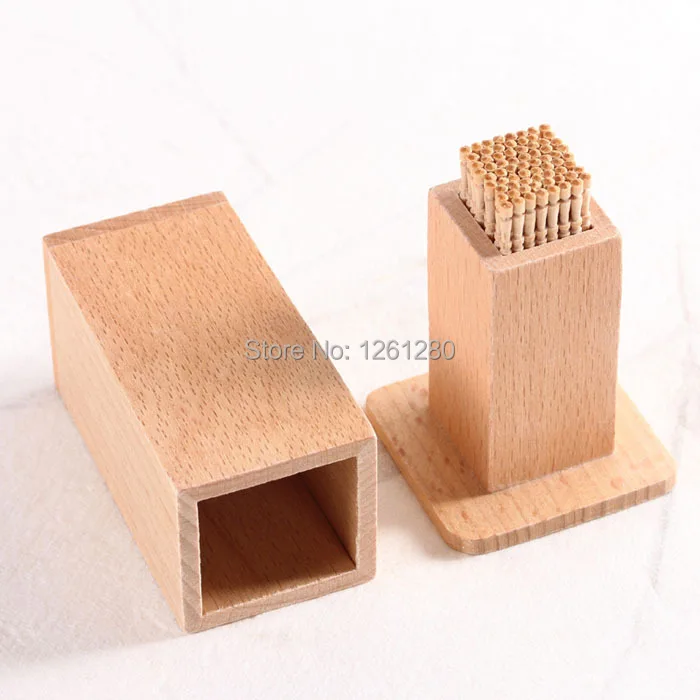 Gratis verzending houten tandenstoker houder keuken bar tafel ...