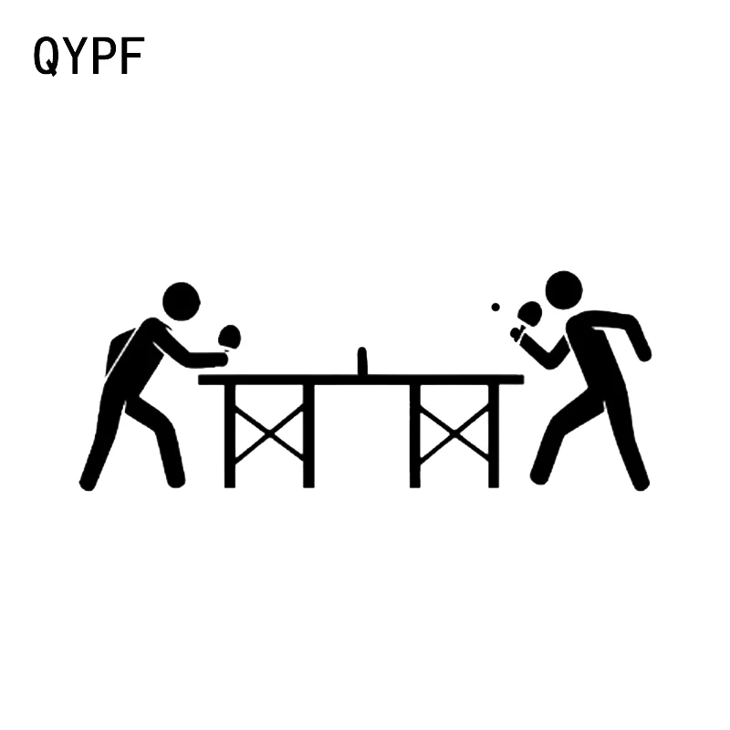 Милый спортивный узор для настольного тенниса QYPF 16 9*6 5 см Декор наклейки