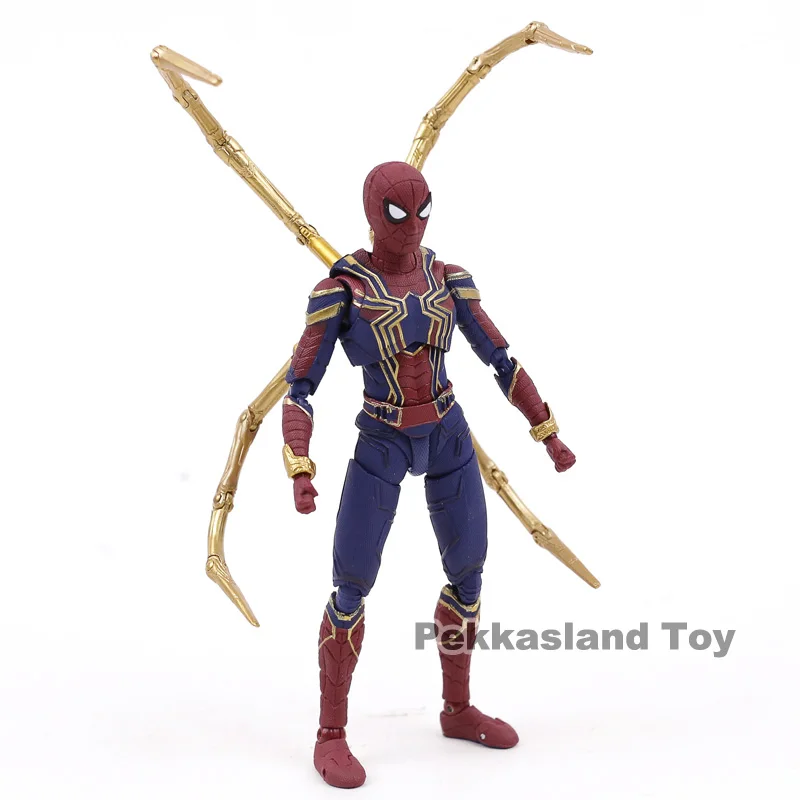 СВЧ Мстители Бесконечность войны Железный паук человек паук ПВХ фигурка Коллекционная модель игрушки