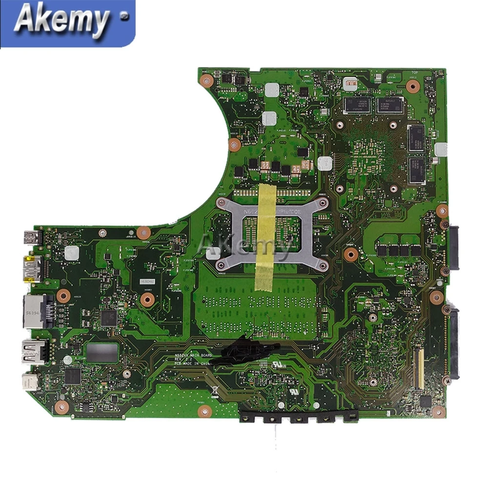Akemy N552VX Laptop motherboard for ASUS VivoBook Pro N552VX N552V N552 Test original mainboard I5-6300HQ GTX950M Akemy N552VX Laptop motherboard for ASUS VivoBook Pro N552VX N552V N552 Test original mainboard I5-6300HQ GTX950M
