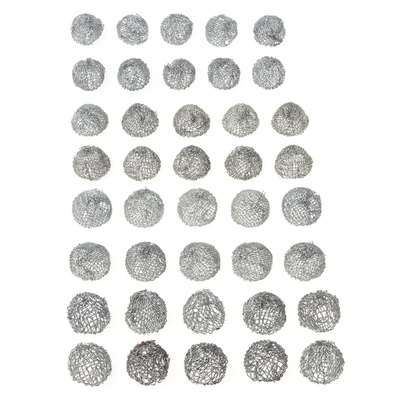 

10Pcs Tobacco Smoking Pipe Metal Filter Screen Steel Mesh Rimmed Dome Bong Shake Tobacco Pipes Accessories