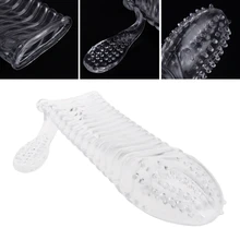 Reusable Crystal Condoms Sex Toys For Man Couples Penis Extender Cock Ring