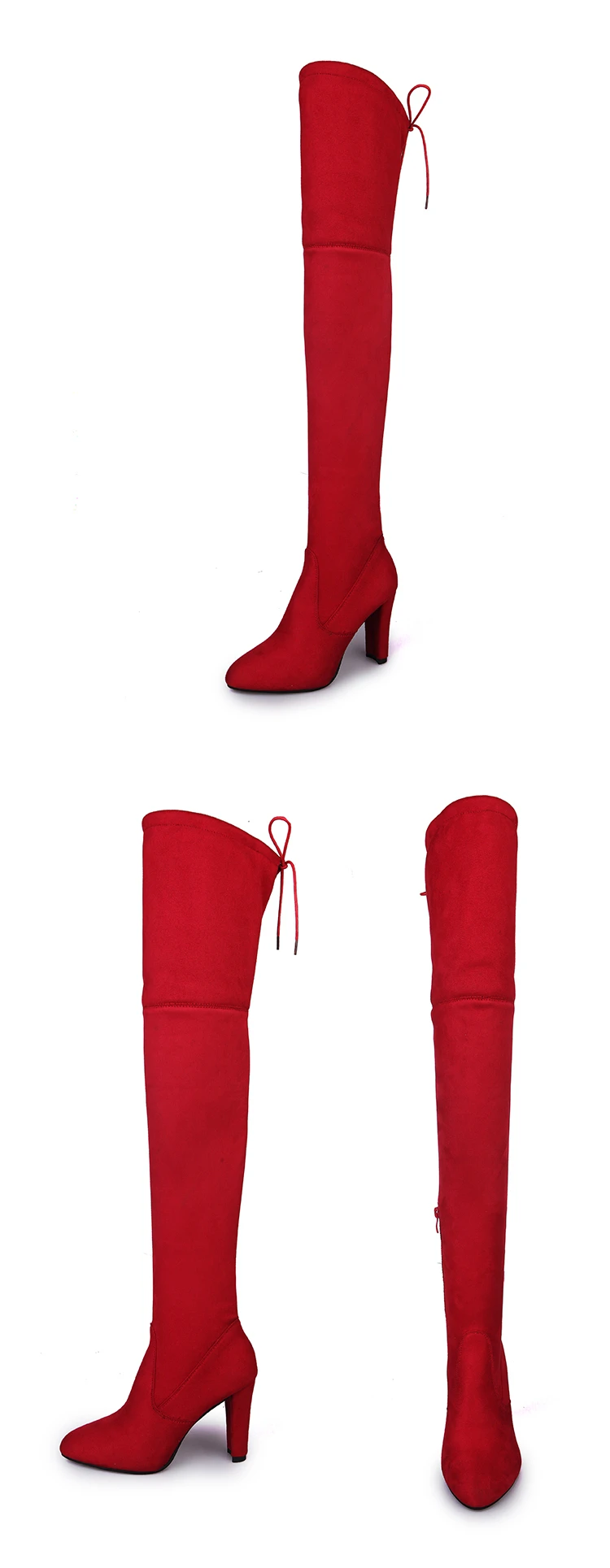 Г., модные женские сапоги облегающие ботфорты пикантные лаконичные женские сапоги на высоком квадратном каблуке, зима-осень размеры 34-43
