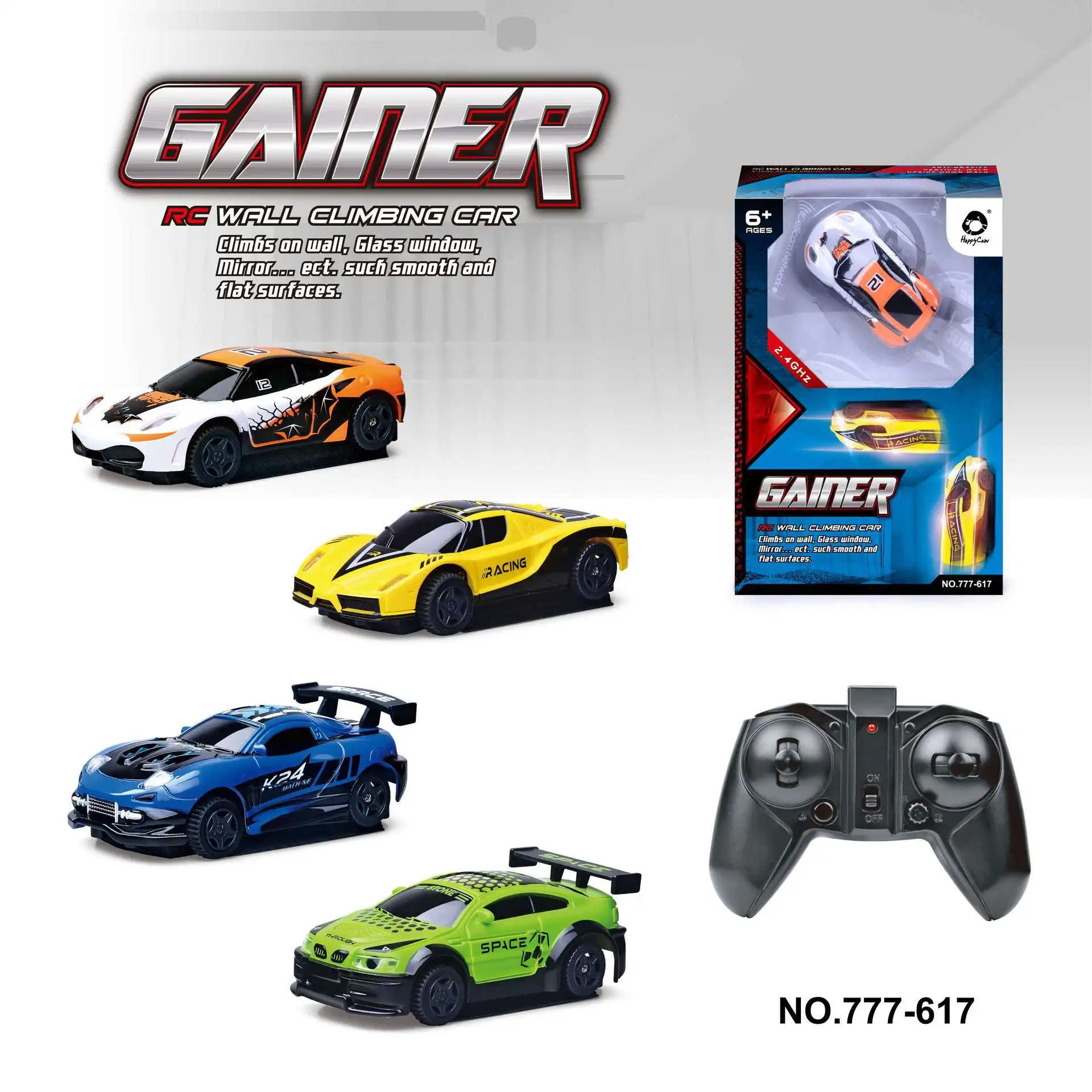 

Mini RC Car Wall Climbing Remote Control Car Light Drifting Car Micro Racing Car 4 Frequencies Toy for Kids Gifts Boy Toy