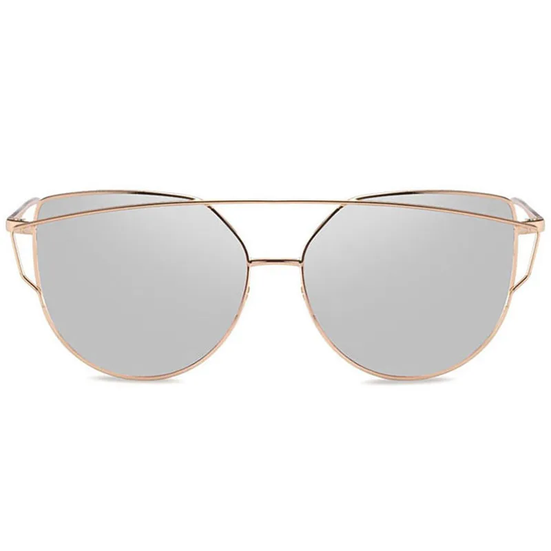 LeonLion, классические металлические кошачьи солнцезащитные очки, женские винтажные очки карамельных цветов, очки для улицы, для покупок, очки, Oculos De Sol, UV400 - Цвет линз: GoldSilver