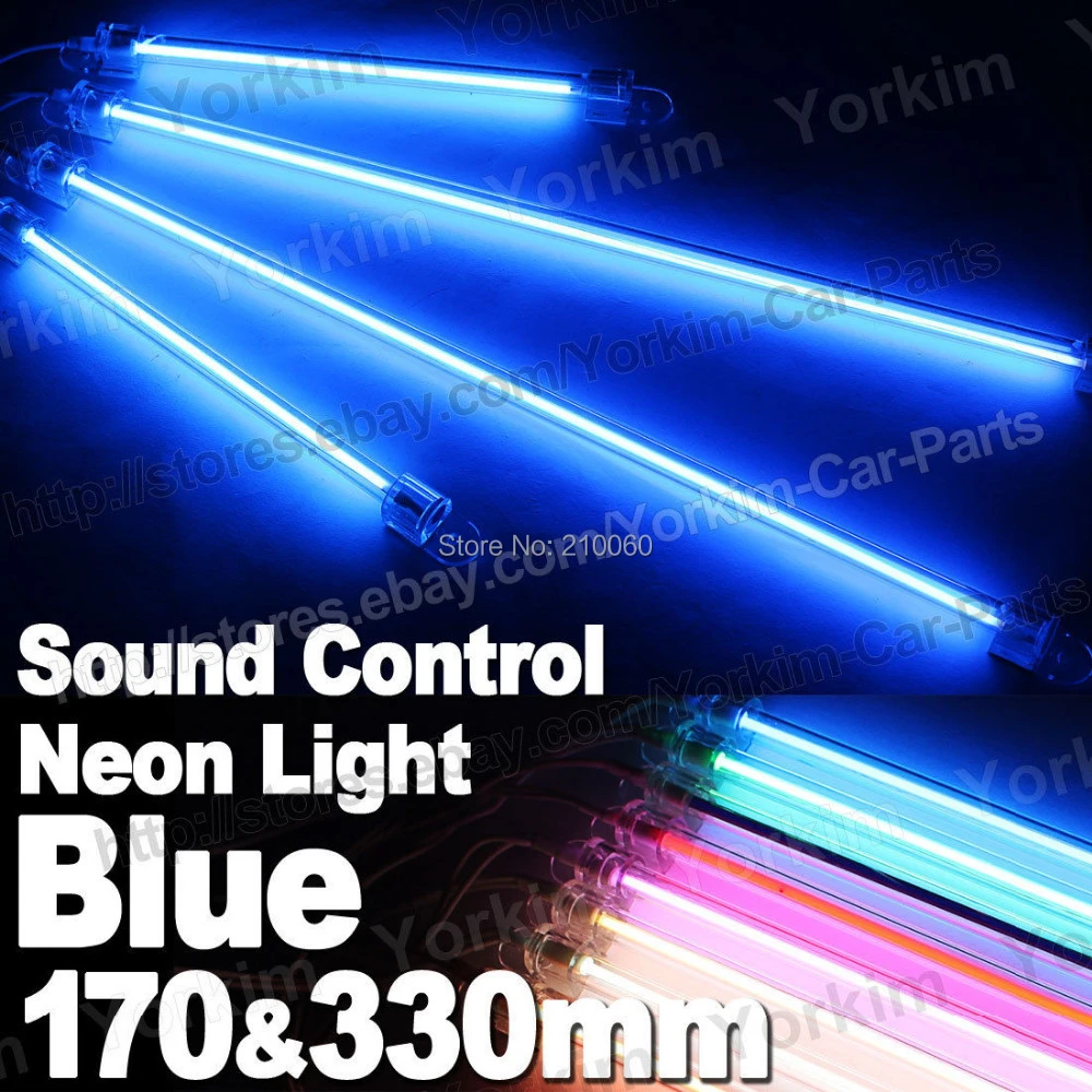 ホット送料無料4 ピース ブルー Dc12v Diy電源インタフェース ブルー カーサウンドコントロール Ccfl ネオン管下インテリア車の足回り ライト Light Socket Plug Adapter Light Car Seatcar Flood Light Aliexpress