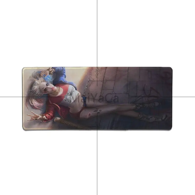 Нескользящий коврик для мыши Maiyaca Batman and Harley Quinn прочный резиновый игровой