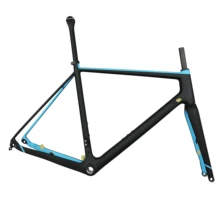 Flat mount gravel Disc brake toray carbon fiber T700 bike frame GR029 BSA or BB30 with