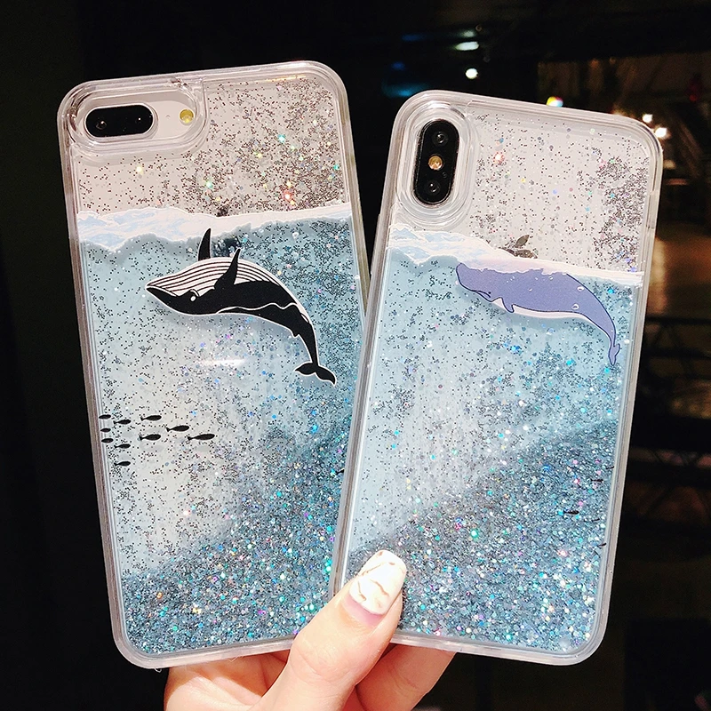 Роскошный блестящий чехол с жидким песком для PocoPhone F1 Xiaomi Redmi 5X A1 6X A2 5 Plus Note MIX 2 2S Mi 8