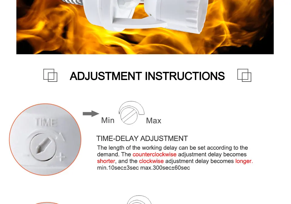 100-240V Intelligent Induction Switch E27 Light Bulb Converter Lampholder (9)