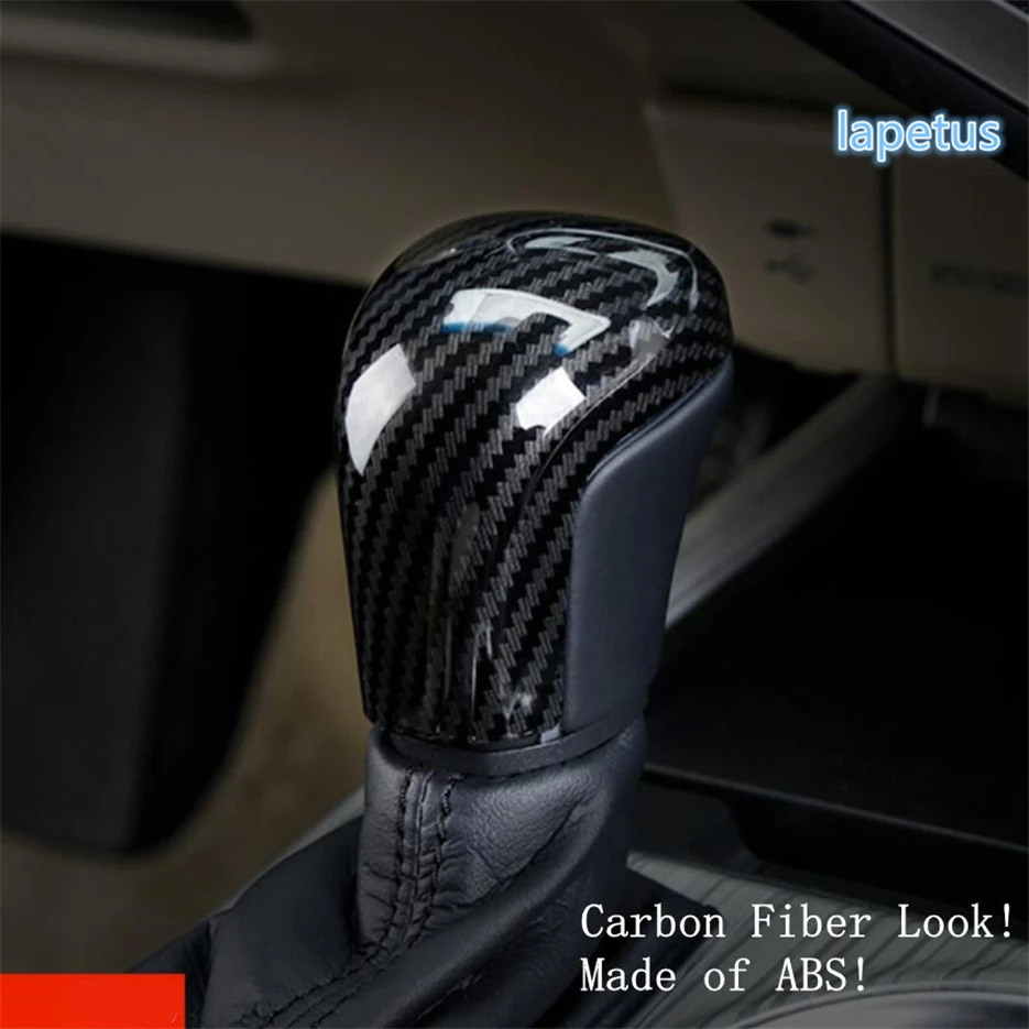 

Lapetus Stalls Gear Shift Handle Head Knob Decoration Frame Cover Trim ABS Fit For Toyota Avalon 2019 Matte Carbon Fiber Color