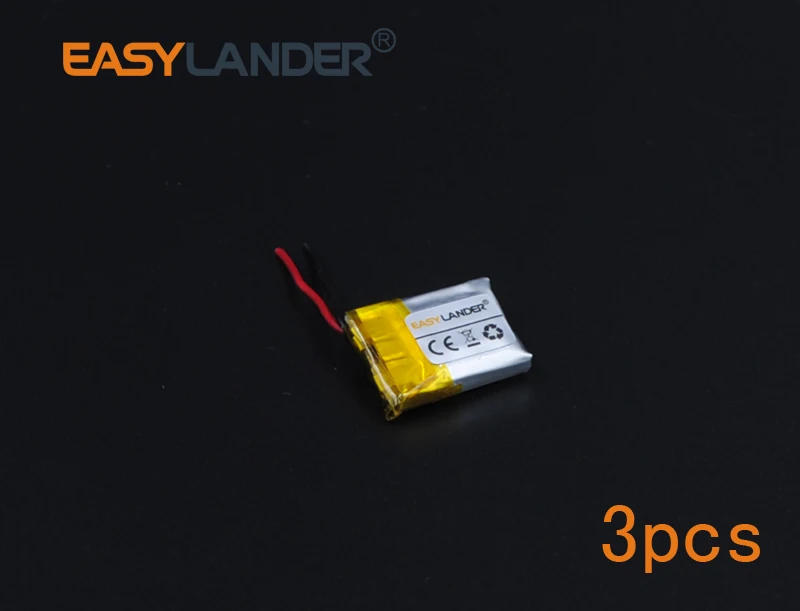 

3pcs/Lot 3.7V 95mAh Rechargeable li Polymer Li-ion Battery For bluetooth headset mp3 /mp5 mouse Bracelet Wrist Watch 401420