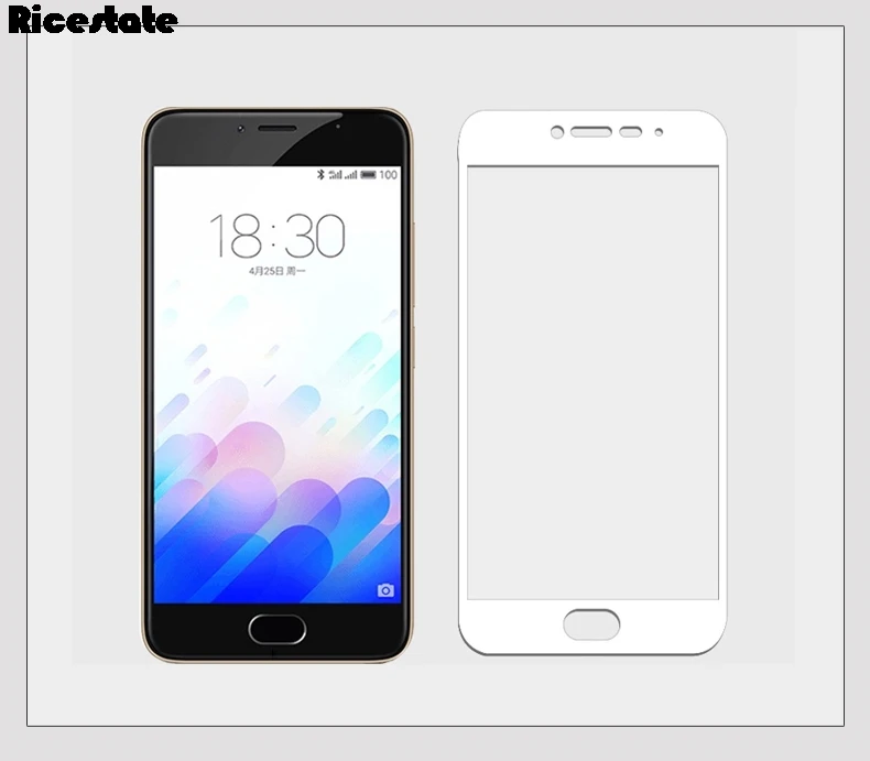 

Ricestate Tempered Glass For Meizu M5 M5S M5C M6 M8 Note M6T M6S Full Color Anti-Explosion Screen Protector Film