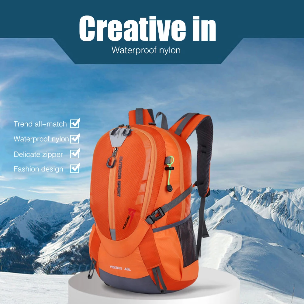 

Large capacity 2018 Climbing Backpack Waterproof Mountaineering Bag Internal Pocket School Bags Outdoor Sport mochila camping