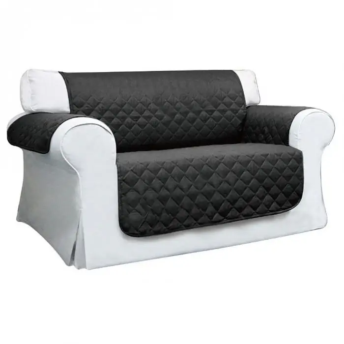 Стеганый диван, подлокотник, кресло, набор для домашних животных, защитный чехол для мебели, подушка, E2S