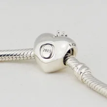 Стерлингового серебра 925 клуб сердце бусины в виде корон для изготовления ювелирных изделий Подходит Шарм браслет Berloque