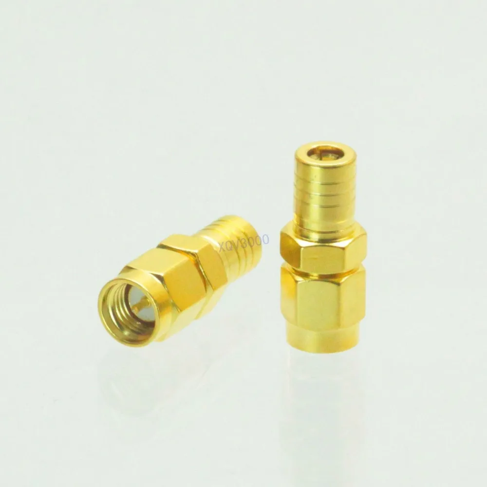 1pce SMB female jack to SMA male plug RF coaxial adapter connector