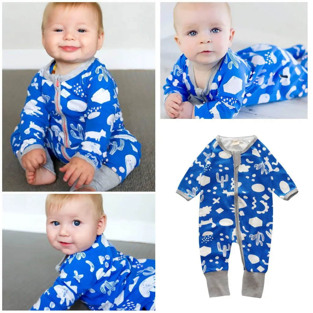 Toddler Infant Baby Boys Cloud Romper One Piece Swimsuit Cute Cartoon