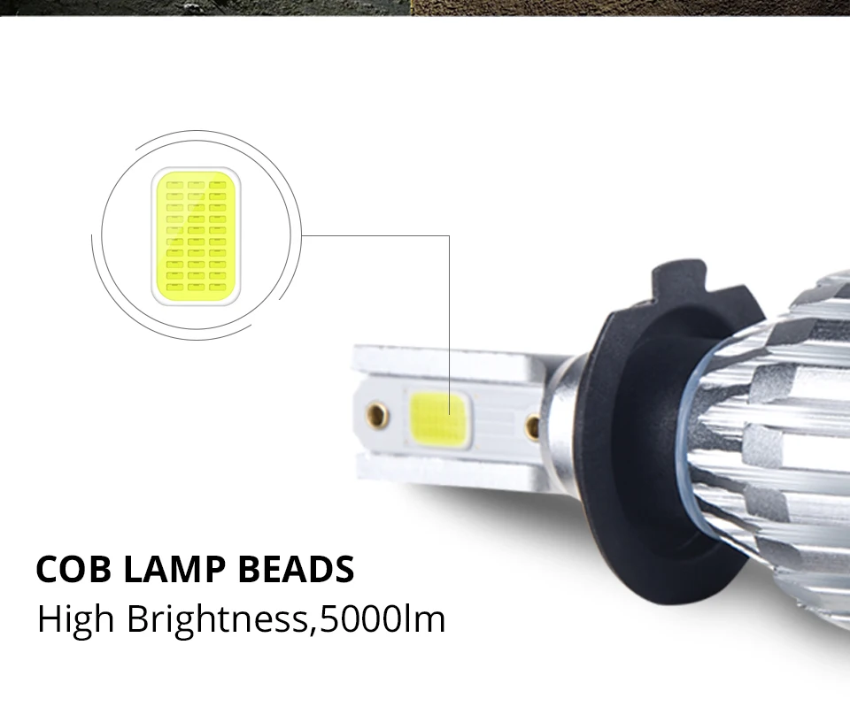 12V 4300k H1 H7 Led Car Lamp Low Beam 6500K 50W HB3 Hir2 HB4 5000LM Auto Light For Nissan Armada Axxess Cabstar Cabstar E Dualis (5)