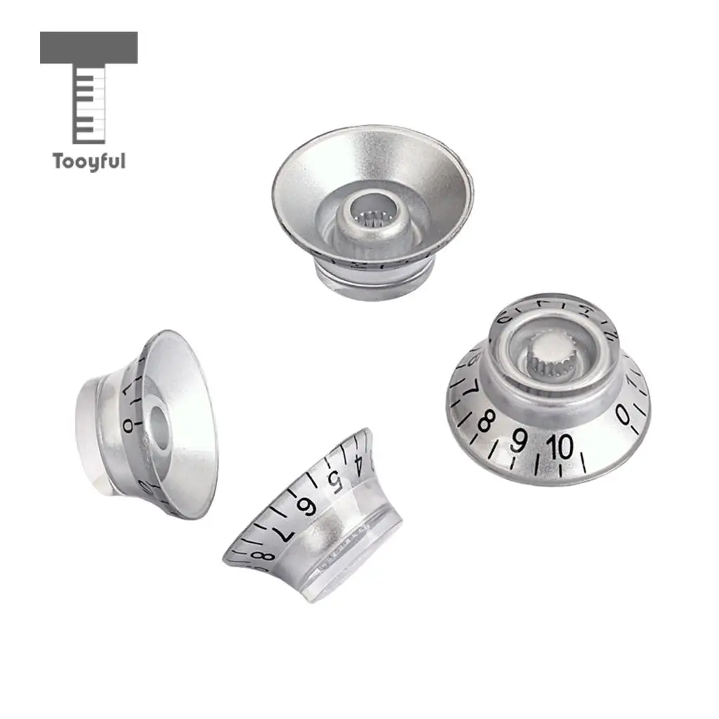 Tooyful 4pcs Guitar Speed Control Knobs Top Hat Knobs for LP Electric Guitar Replacement