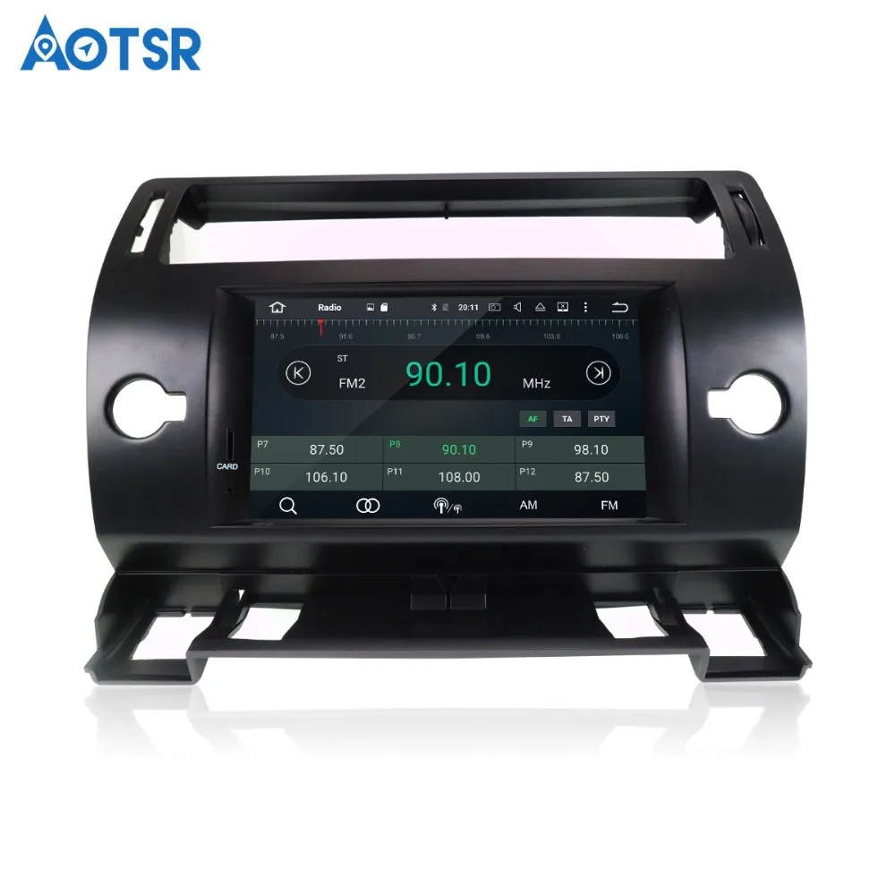 Sale Android 8.0 Octa Core Car GPS Navigation DVD Player For Citroen C4 Quatre Triumph 2004-2012 car stereo multimedia tape recorder 5