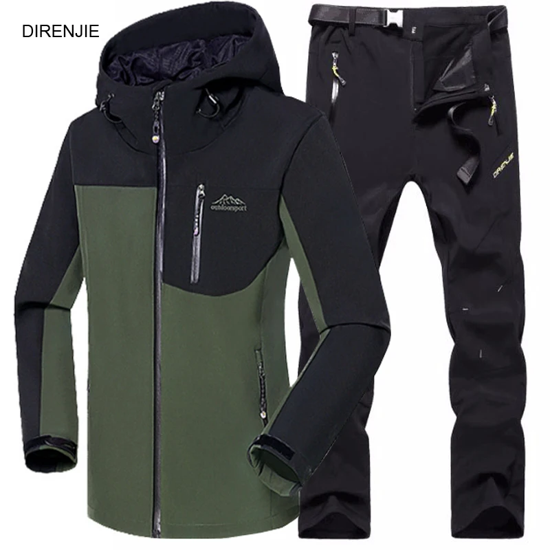 Prix pour DIRENJIE 5XL Homme D'hiver de Pêche Étanche Trekking Camping Randonnée Polaire SoftShell Extérieure Veste Pantalon de Sport Veste + Pantalon S2 Prix pour DIRENJIE 5XL Homme D'hiver de Pêche Étanche Trekking Camping Randonnée Polaire SoftShell Extérieure Veste Pantalon de Sport Veste + Pantalon S2