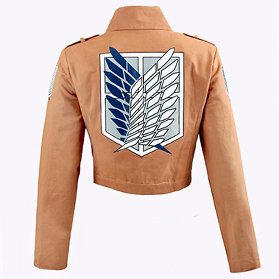 

Attack on Titan Jacket Shingeki no Kyojin Legion Coat Cosplay Eren Levi Jacket Plus Size Free shipping Halloween Costume