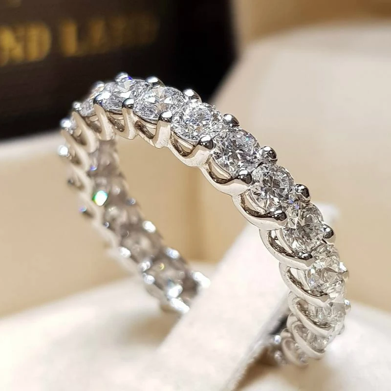 

Simple and versatile fashion zircon ring personalized jewelry ladies ring size 6 7 8 9 10