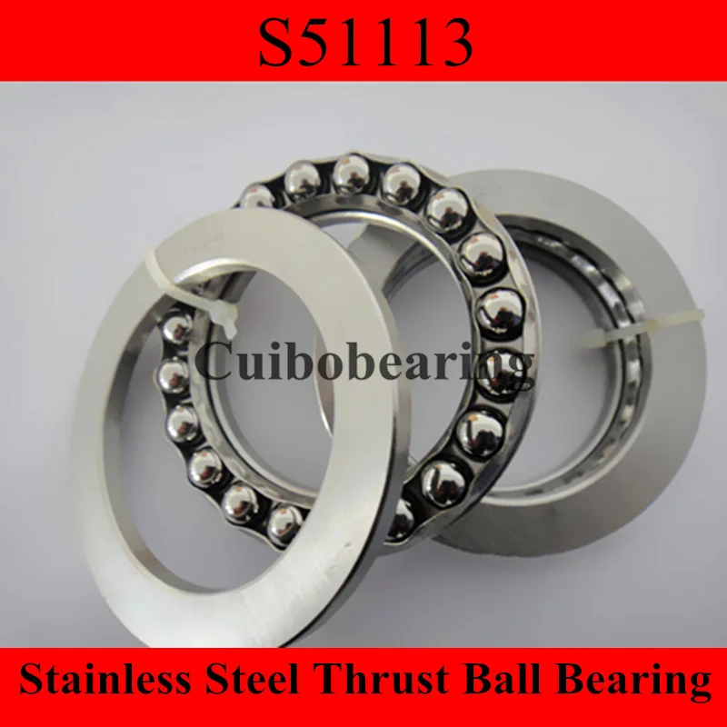 

stainless steel thrust ball bearing S51113 65x90x18mm