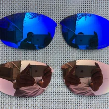 Персиковый и голубой поляризованные Сменные линзы для полукуртки линзы для солнечных очков-2 пары