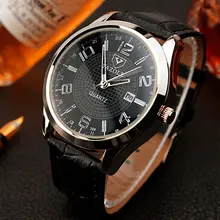 2017 YAZOLE Montre-Bracelet Hommes Montres Top Marque De Luxe Célèbre Montre-Bracelet Homme Horloge Montre À Quartz Calendrier Date Relogio Masculino