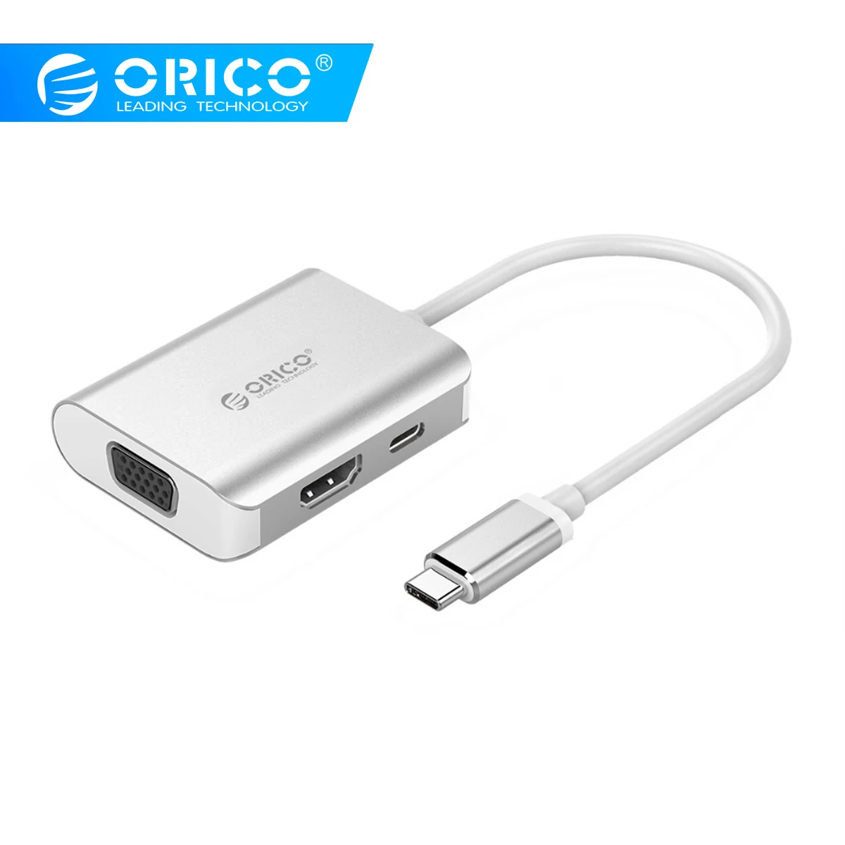 ORICO usb-хаб USB C к HDMI VGA для MacBook samsung Galaxy S9 S8 Note 8 huawei mate 10 P20 type C USB 3,1 концентратор